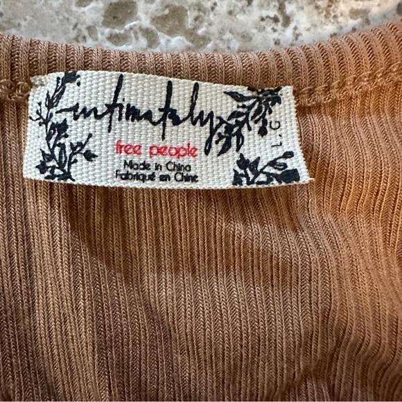 Free People High Neck Ribbed Crop Tank - Picture 2 of 3